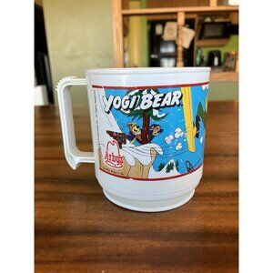 Vintage YOGI BEAR Arby's Hanna-Barbera Plastic Promo Collector Drinking Cup/Mug